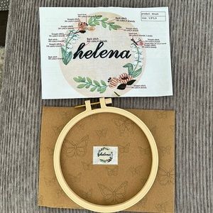 Name Letter DIY Embroidery Wreath